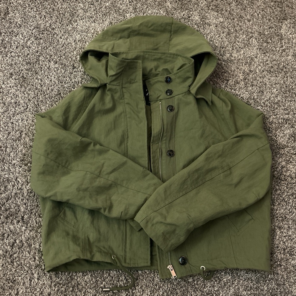 Zara Khaki Green Jacket